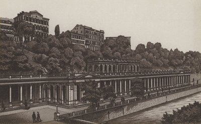 Muhlbrunncolonnade (litho) بواسطة المدرسة الألمانية
