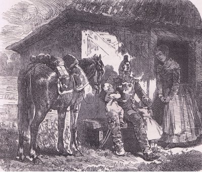 خارج الحرب ، تاريخ الحرب بين فرنسا وألمانيا Cassells الذي نشرته شركة Cassell and Company Limited ، c1890 (litho) بواسطة المدرسة الألمانية