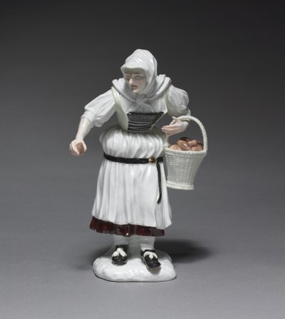 امرأة الفلاحين ، الشركة المصنعة Meissen Porcelain Factory ، ألمانيا ، على غرار يوهان يواكيم كاندلر بواسطة المدرسة الألمانية
