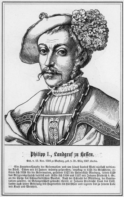 فيليب الأول ، Landgrave of Hesse (نقش) بواسطة المدرسة الألمانية