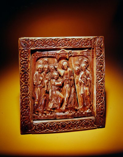 لوحة مع شك توماس ، c.1140-60 (عاج الفظ) بواسطة المدرسة الألمانية