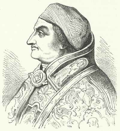 Pope Pius II (engraving) بواسطة المدرسة الألمانية