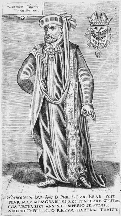 صورة تشارلز الخامس (1500-1558) ، الإمبراطور الروماني المقدس بواسطة المدرسة الألمانية