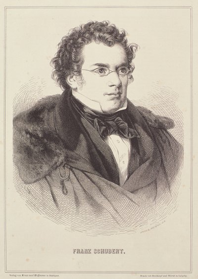 صورة فرانز شوبرت (1768-1827) بواسطة المدرسة الألمانية