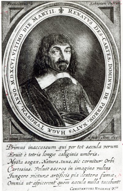 صورة رينيه ديكارت 1644 بواسطة المدرسة الألمانية