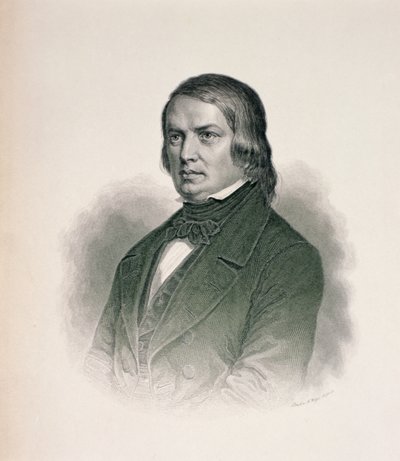 صورة روبرت شومان (1810-56) بواسطة المدرسة الألمانية