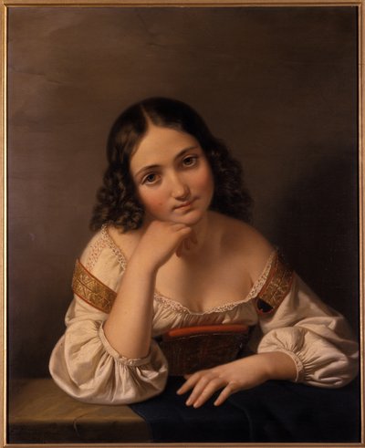 صورة لامرأة شابة ، 1801-1900 بواسطة المدرسة الألمانية