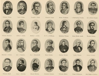 صور مشاهير الألمان من Ritter vom Deutschen Geiste (litho) بواسطة المدرسة الألمانية