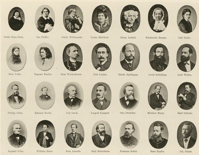 صور مشاهير الألمان من Ritter vom Deutschen Geiste (litho) بواسطة المدرسة الألمانية