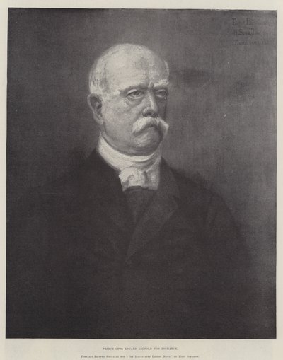 Prince Otto Eduard Leopold von Bismarck (engraving) بواسطة المدرسة الألمانية