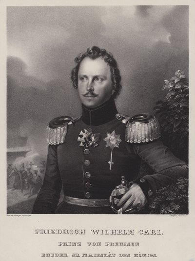 Prince Wilhelm of Prussia (1783-1851), brother of King Frederick William III (litho) بواسطة المدرسة الألمانية