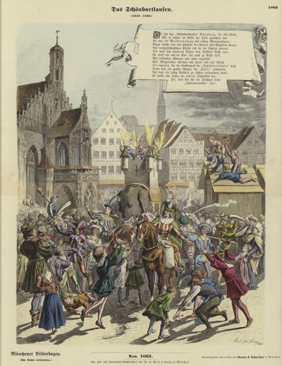 موكب Schoenbartlaufen ، نورنبيرغ ، ألمانيا ، 1349-1539 بواسطة المدرسة الألمانية