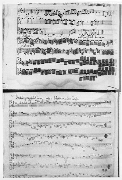 نتيجة لجناح Telemann لجهازي كمان ، "جناح جاليفر" ، بما في ذلك "Chaconne of the Lilliputians" ، طُبعت في هامبورغ عام 1728 بواسطة المدرسة الألمانية