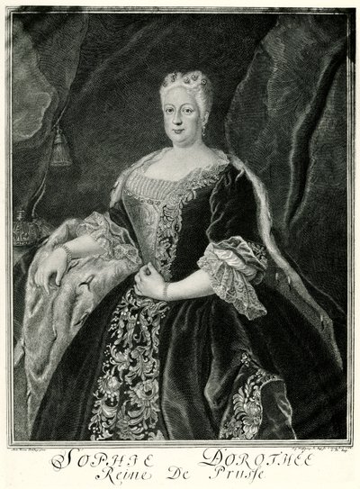 صوفي دوروثيا ، ملكة بروسيا (1687-1757) (صورة فوتوغرافية) بواسطة المدرسة الألمانية