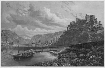 St Goar (نقش) بواسطة المدرسة الألمانية
