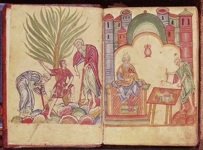 فن الصيدلة ، من Apuleius Dioscorides بواسطة المدرسة الألمانية