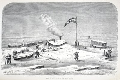 منزل هانسا على Floe ، حانة. لندن 1874 بواسطة المدرسة الألمانية