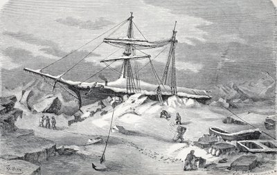 هانسا في محنة ، حانة. لندن 1874 بواسطة المدرسة الألمانية
