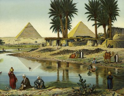 أهرامات الجيزة (كروموليثو) بواسطة المدرسة الألمانية