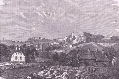 منظر لبلفور ، Cassells History of the War بين فرنسا وألمانيا نشرته Cassell and Company Limited ، c1890 (litho) بواسطة المدرسة الألمانية