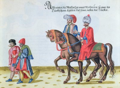 النبلاء Wallachian ومولدوفا ، أواخر القرن السادس عشر بواسطة المدرسة الألمانية