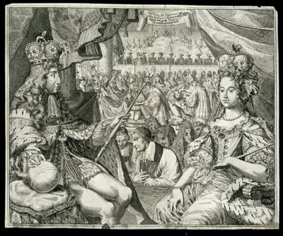 وليام الثالث (1650-1702) وماري الثاني (1662-94) ملك وملكة بريطانيا العظمى وأيرلندا من 1689 ، c.1689 بواسطة المدرسة الألمانية