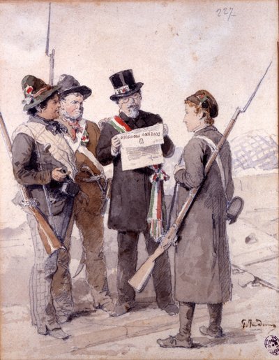 توحيد: أيام ميلانو الخمسة (Cinque giornate di Milano) (18-22 مارس 1848): هذه واحدة من أولى حلقات ثورات عام 1848 (جزء من حرب الاستقلال الإيطالية الأولى) التي شهدت صعود سكان ميلانو. السكان المتمردون ضد بواسطة جيرولامو إندونو