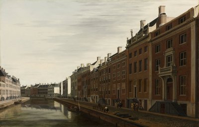 The Golden Bend في Herengracht ، أمستردام كما يُرى من الغرب ، 1672 بواسطة جيريت أدريانينز بيركهايد