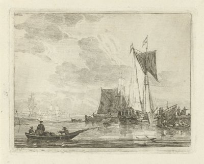 السفن على رصيف الميناء Seascapes with Ships (عنوان المسلسل) بواسطة جيريت جرونويجن