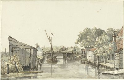 منظر Ringdijk على Schulpbrug ، باتجاه جانب Utrecht من Amstel بواسطة جيريت لامبرتس