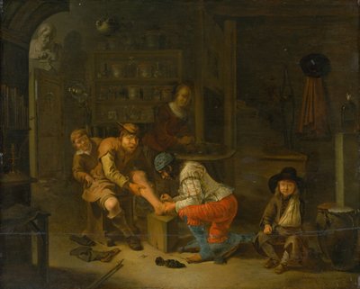 في Apothecary ، 1656. بواسطة جيريت لوندينز