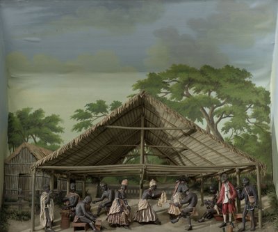 Diorama of a Du ، احتفال رقص في المزرعة بواسطة جيريت شوتين
