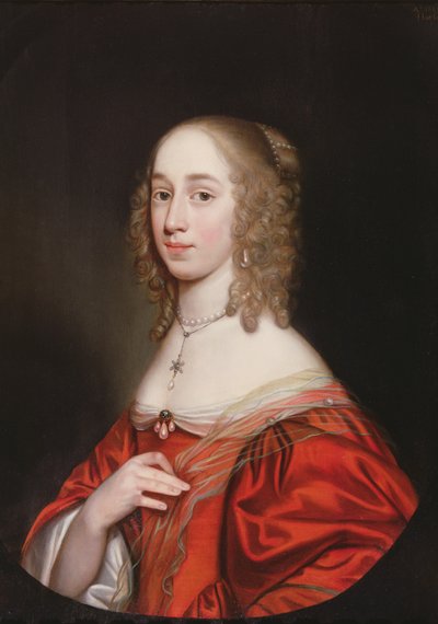 صورة لسيدة نبيلة نصف طول 1649 بواسطة Gerrit van Honthorst