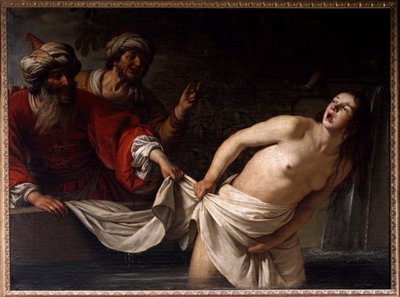 سوزان في الحمام لوحة غيراردو ديلي نوتي (جيريت فان هونثورست) (1590-1656) 1655 صن. 157x213 سم روما ، جاليريا بورغيزي بواسطة جيريت فان هونثورست