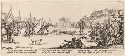فرقة الاطلاق بواسطة Gerrit van Schagen after Jacques Callot