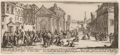المستشفى بواسطة Gerrit van Schagen after Jacques Callot