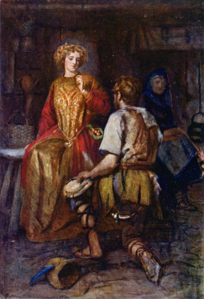 quot;في كثير من الأحيان كان يجلبه من الغابات البرية، والتي كانت جوانبها باللون الأحمر المبتسم!quot; (ليثو اللون) بواسطة جيرترود إي ديمين (بعد) هاموند