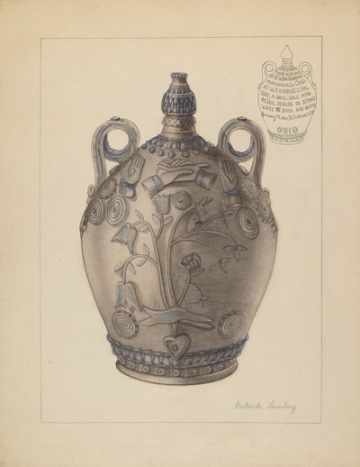 إبريق مع سدادة ، ت. 1937. بواسطة جيرترود ليمبيرج