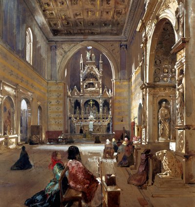 Interior of San Giovanni a Carbonara Church بواسطة جياسينتو جيجانتي
