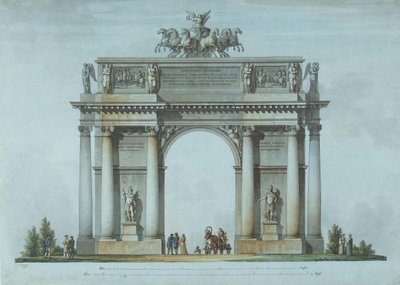 بوابة نارفا للنصر في سانت بطرسبرغ ، 1814 بواسطة جياكومو أنطونيو دومينيكو كورينغي
