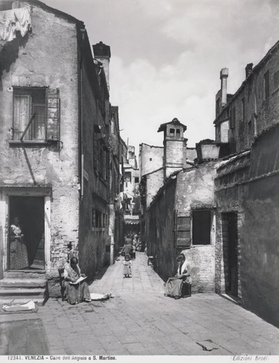 البندقية ، كالي ديل أنجيولو في سان مارتينو ، c.1890 بواسطة جياكومو بروجي