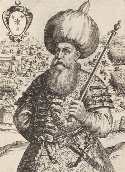 سنان باسا ، كاب. لواء جيش ماومت إمبي. الأتراك ، 1596. بواسطة جياكومو فرانكو