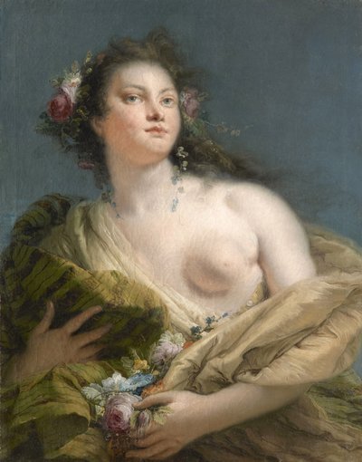 صورة لسيدة مثل فلورا ، كاليفورنيا 1760. بواسطة Giambattista Tiepolo