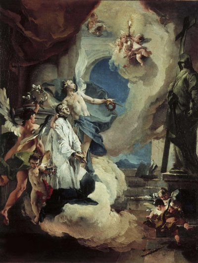 القديس الويسيوس غونزاغا في المجد ، ج. 1725. بواسطة Giambattista Tiepolo