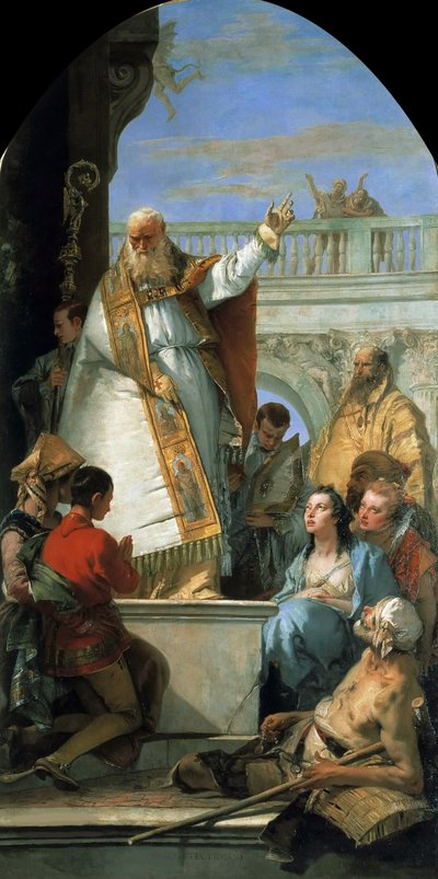 القديس باتريك ، أسقف أيرلندا ، حوالي 1746. بواسطة Giambattista Tiepolo