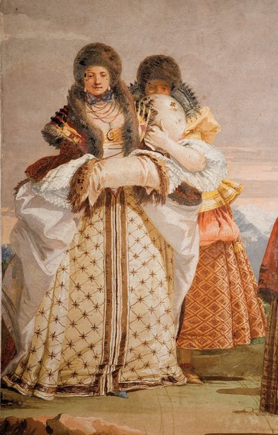 التفاصيل من الممشى الشتوي ، من غرفة الجناح القوطي ، في فورستيريا ، 1757 بواسطة جيوفاني دومينيكو تيبولو