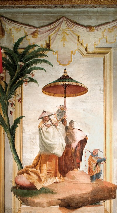 The Mandarins Walk ، من الغرفة الصينية في فورستيريا ، 1757 بواسطة جيوفاني دومينيكو تيبولو
