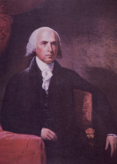 James Madison (colour litho) بواسطة جيلبرت (بعد) ستيوارت