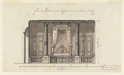 Bed Alcove for the Duc d&39;Orléans، Palais Royal، Paris بواسطة جيل ماري أوبينورد