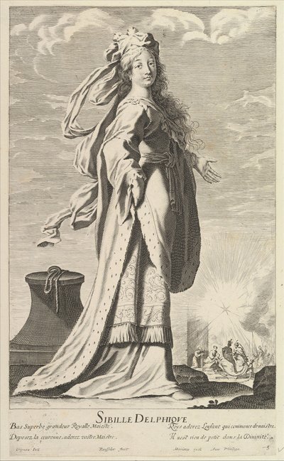 دلفيك العرافة ، كاليفورنيا. 1635. المؤلفون: جيل روسيليت ، أبراهام بوس. بواسطة جيل روسيليت وأبراهام بوس